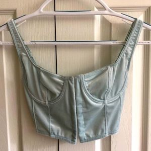 Pale Blue Corset Top